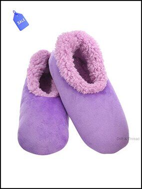 Sherpa-Lined Slipper Socks for Women Fuzzy Cozy Non-Slip Sole Washable House